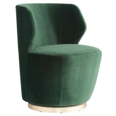 Arteriors Poppy Swivel Chair in Green