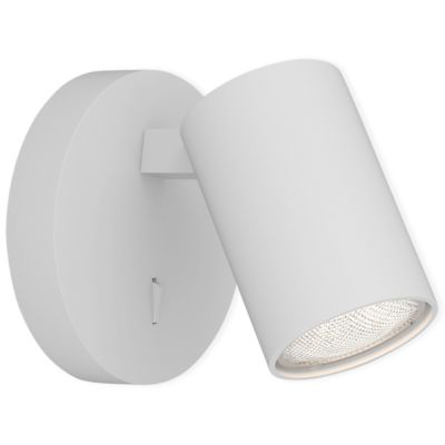 Astro Lighting Ascoli Single Round Switched Wall Sconce - Color: White - Si