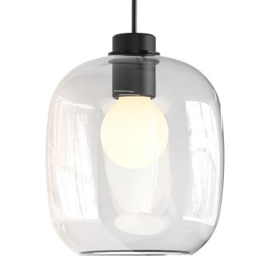 Astro Lighting Curve Glass Shade - Color: Clear - Size: Small - 5041003