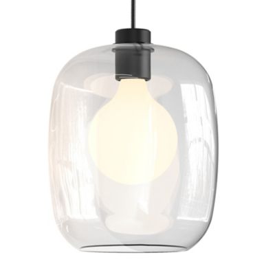 Astro Lighting Curve Glass Shade - Color: Clear - Size: Large - 5041004