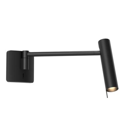 Astro Lighting Leda Swing Arm Reading Light - Color: Black - 1457008