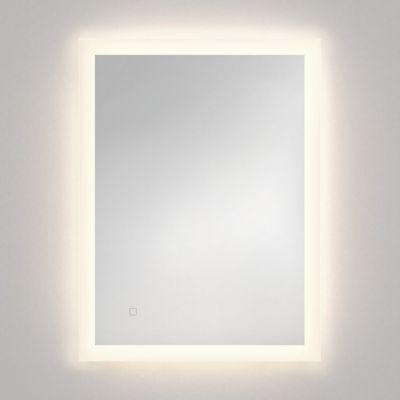 Astro Lighting Ascot LED Rectangular Mirror in Silver, Size: Large