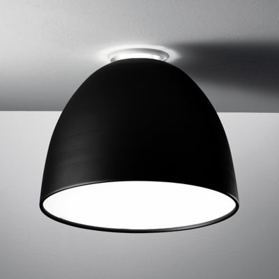 Artemide Nur LED Flushmount Light - Color: Black - Size: Large - USC-A24361