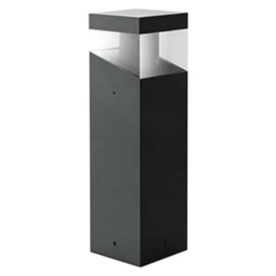 Artemide Tetragono Outdoor LED Bollard - Color: Black - Size: Small - USC-T