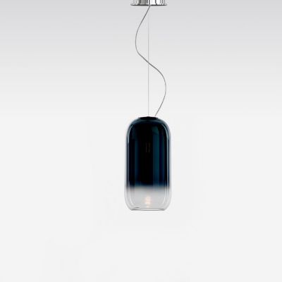 Artemide Gople Pendant Light - Color: Black - Size: 1 light - USC-1405058A