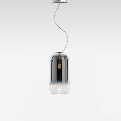 Artemide Gople Mini Pendant Light - Color: Silver - Size: 1 light - USC-140