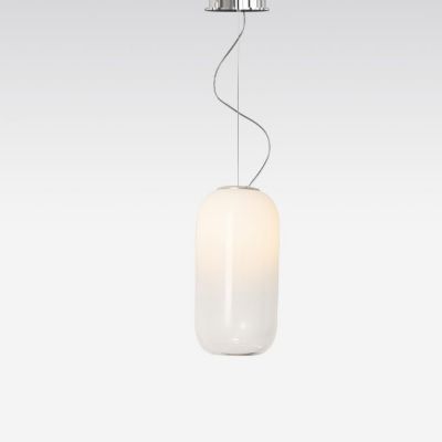 Artemide Gople Mini Pendant Light - Color: White - Size: 1 light - USC-1406