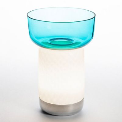 Artemide Bonta Rechargeable LED Table Lamp - Color: Turquoise - USC-0150265