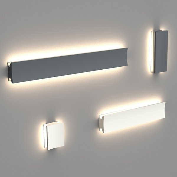Artemide Lineacurve 36-Inch Dual LED Wall/Ceiling Light - Color: Grey - USC