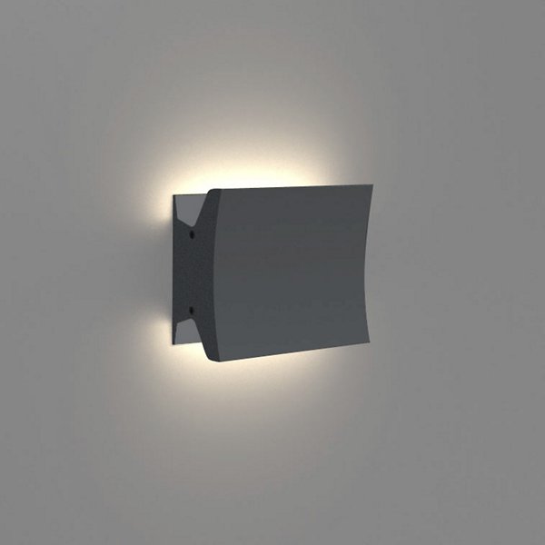 Artemide Lineacurve Mini Dual LED Wall/Ceiling Light - Color: Grey - Size: 