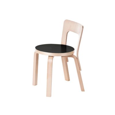 ATK849525 Artek Childrens Chair N65 - Color: Black - 2810085 sku ATK849525