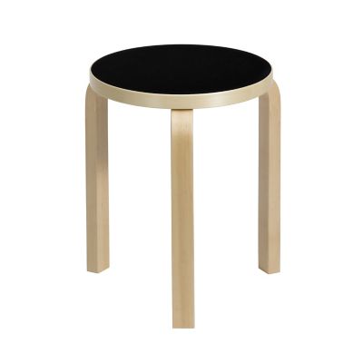 ATKY6193934 Artek Stool 60 - Color: Black - 28000154 sku ATKY6193934