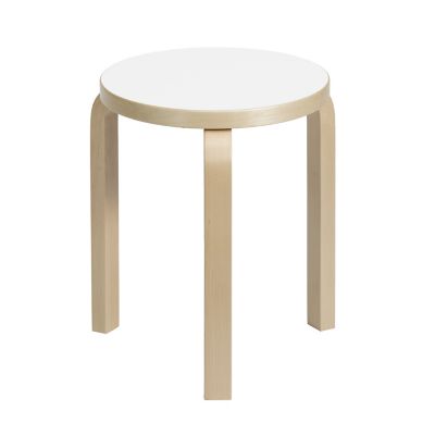 ATKY6193935 Artek Stool 60 - Color: White - 28000155 sku ATKY6193935