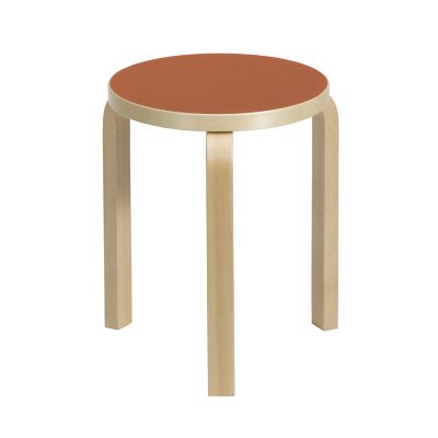 ATKY6193936 Artek Stool 60 - Color: Orange - 28000156 sku ATKY6193936