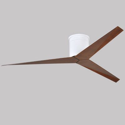 Atlas Fan Company Eliza-H Flushmount Ceiling Fan - Color: White - Blade Col