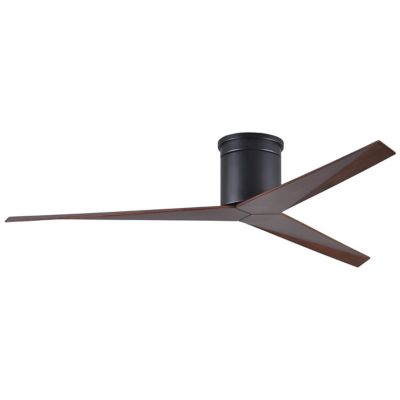 Atlas Fan Company Eliza-H Flushmount Ceiling Fan - Color: Black - Blade Col