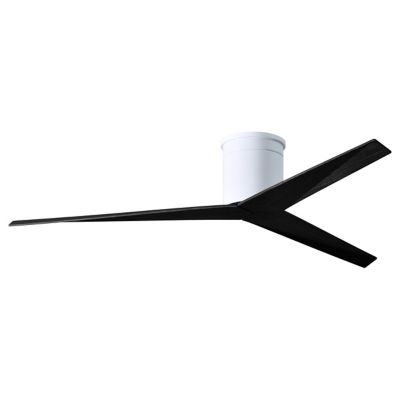 Atlas Fan Company Eliza-H Flushmount Ceiling Fan - Color: White - Blade Col