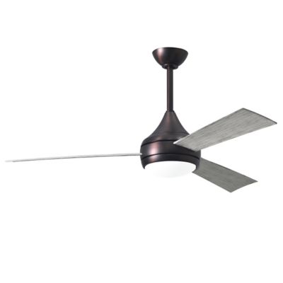 Atlas Fan Company Donaire LED Outdoor Ceiling Fan - Color: Brown - DA-BB-BW