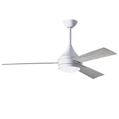 Atlas Fan Company Donaire LED Outdoor Ceiling Fan - Color: White - DA-WH-BW