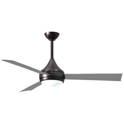 Atlas Fan Company Donaire LED Outdoor Ceiling Fan - Color: Brown - DA-BB-BS