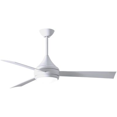 Atlas Fan Company Donaire LED Outdoor Ceiling Fan - Color: White - DA-WH-WH