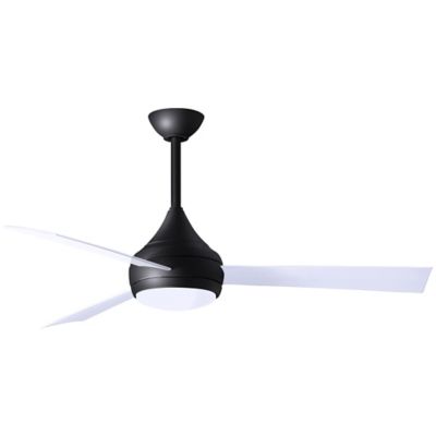 Atlas Fan Company Donaire LED Outdoor Ceiling Fan - Color: Black - DA-BK-WH