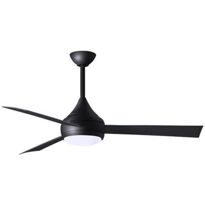 Atlas Fan Company Donaire LED Outdoor Ceiling Fan - Color: Black - DA-BK-BK