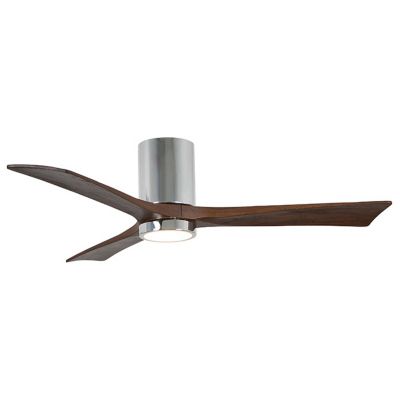 Atlas Fan Company Irene-HLK LED Flushmount 3 Blade Ceiling Fan - Color: Pol