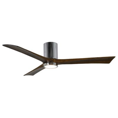 Atlas Fan Company Irene-HLK LED Flushmount 3 Blade Ceiling Fan - Color: Pol