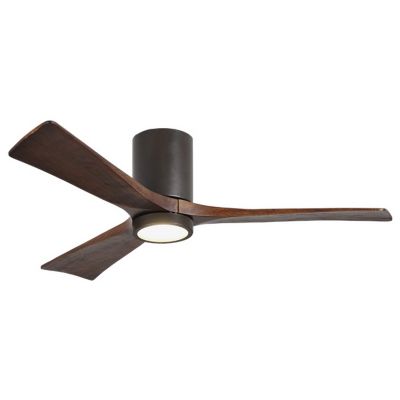 Atlas Fan Company Irene-HLK LED Flushmount 3 Blade Ceiling Fan - Color: Tex