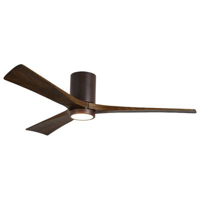 Atlas Fan Company Irene-HLK LED Flushmount 3 Blade Ceiling Fan - Color: Tex