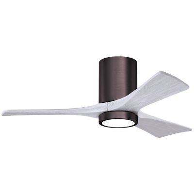 Atlas Fan Company Irene-HLK LED Flushmount 3 Blade Ceiling Fan - Color: Pol