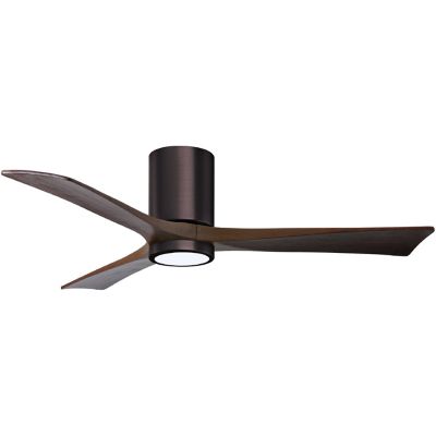 Atlas Fan Company Irene-HLK LED Flushmount 3 Blade Ceiling Fan - Color: Pol