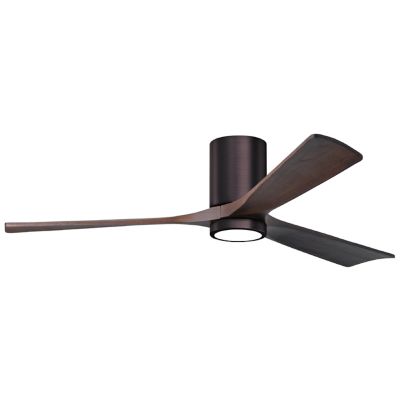 Atlas Fan Company Irene-HLK LED Flushmount 3 Blade Ceiling Fan - Color: Pol