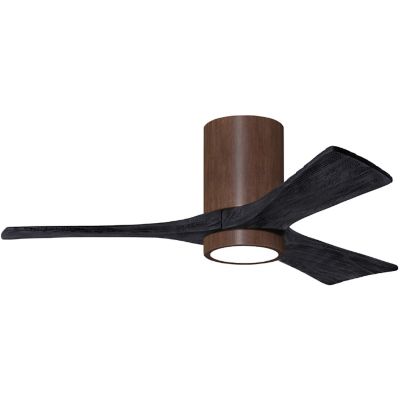 Atlas Fan Company Irene-HLK LED Flushmount 3 Blade Ceiling Fan - Color: Wal