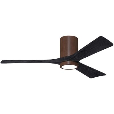 Atlas Fan Company Irene-HLK LED Flushmount 3 Blade Ceiling Fan - Color: Wal