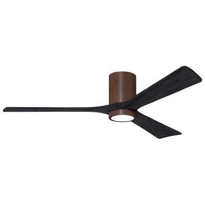 Atlas Fan Company Irene-HLK LED Flushmount 3 Blade Ceiling Fan - Color: Wal