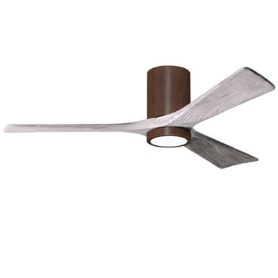 Atlas Fan Company Irene-HLK LED Flushmount 3 Blade Ceiling Fan - Color: Wal