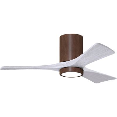 Atlas Fan Company Irene-HLK LED Flushmount 3 Blade Ceiling Fan - Color: Wal