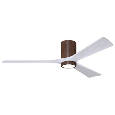 Atlas Fan Company Irene-HLK LED Flushmount 3 Blade Ceiling Fan - Color: Wal