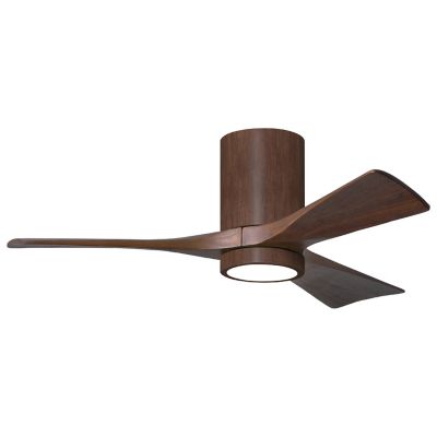 Atlas Fan Company Irene-HLK LED Flushmount 3 Blade Ceiling Fan - Color: Wal