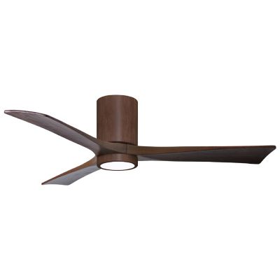 Atlas Fan Company Irene-HLK LED Flushmount 3 Blade Ceiling Fan - Color: Wal