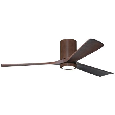 Atlas Fan Company Irene-HLK LED Flushmount 3 Blade Ceiling Fan - Color: Wal