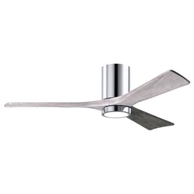 Atlas Fan Company Irene-HLK LED Flushmount 3 Blade Ceiling Fan - Color: Pol