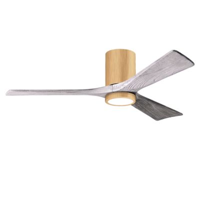 Atlas Fan Company Irene-HLK LED Flushmount 3 Blade Ceiling Fan - Color: Woo