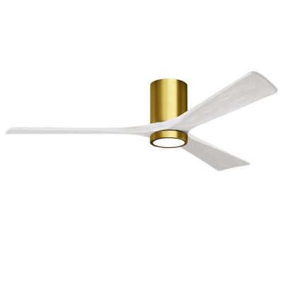 Atlas Fan Company Irene-HLK LED Flushmount 3 Blade Ceiling Fan - Color: Pol