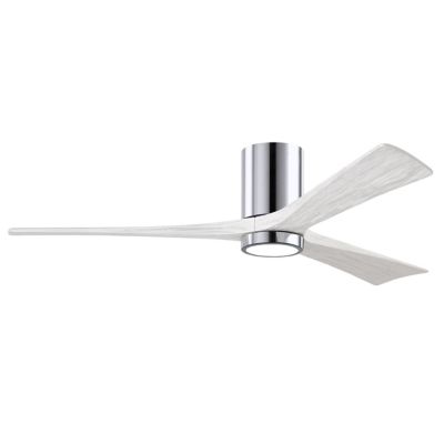 Atlas Fan Company Irene-HLK LED Flushmount 3 Blade Ceiling Fan - Color: Pol