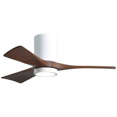 Atlas Fan Company Irene-HLK LED Flushmount 3 Blade Ceiling Fan - Color: Glo