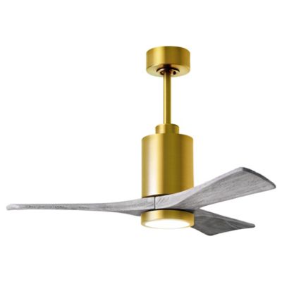 Atlas Fan Company Patricia 3-Blade LED Ceiling Fan - Color: Brass - PA3-BRB