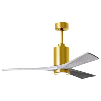 Atlas Fan Company Patricia 3-Blade LED Ceiling Fan - Color: Brass - PA3-BRB